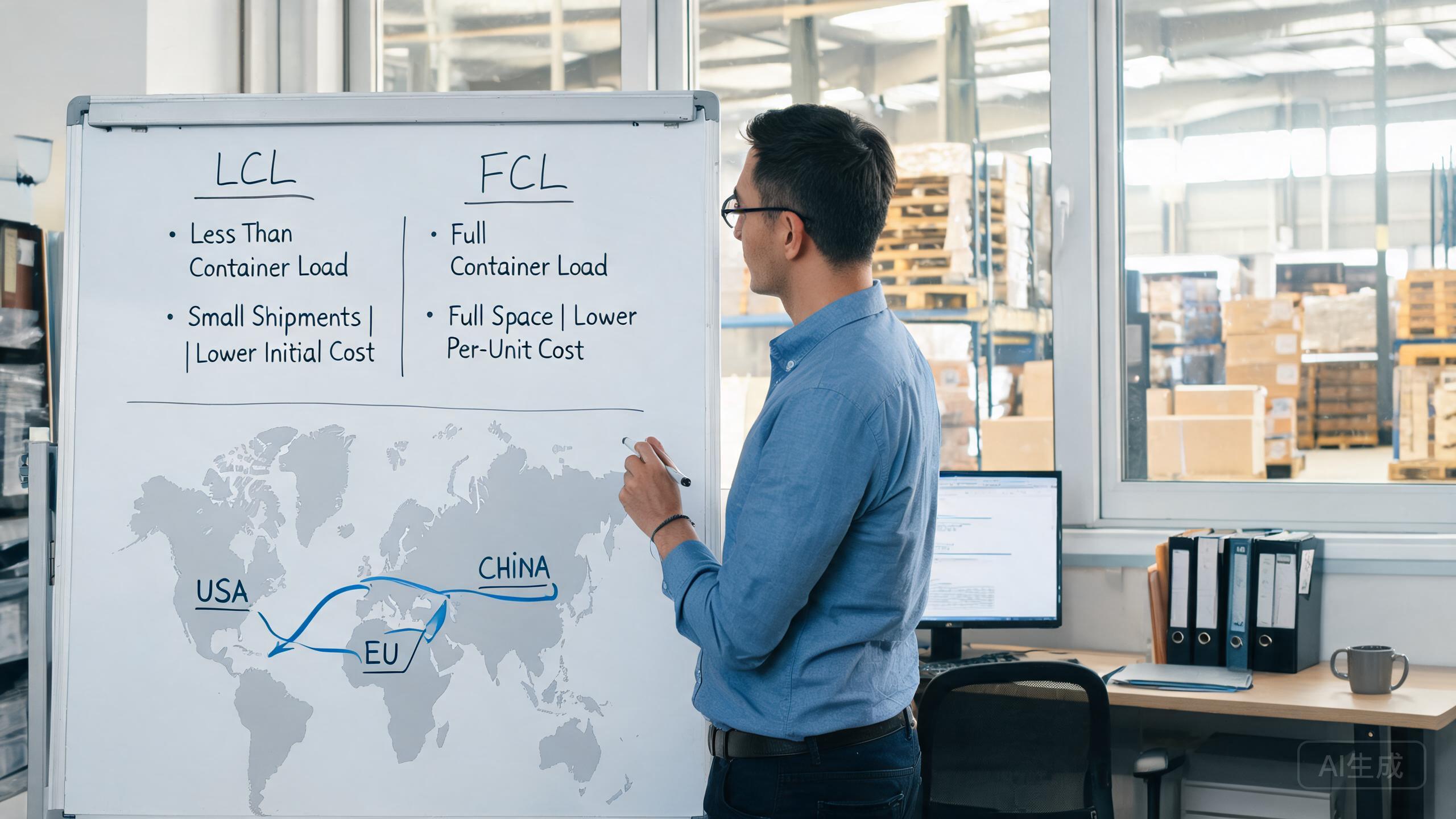 China procurement cost breakdown showing freight container QC inspection certificates and invoices representing the true total cost of ownership beyond unit price.