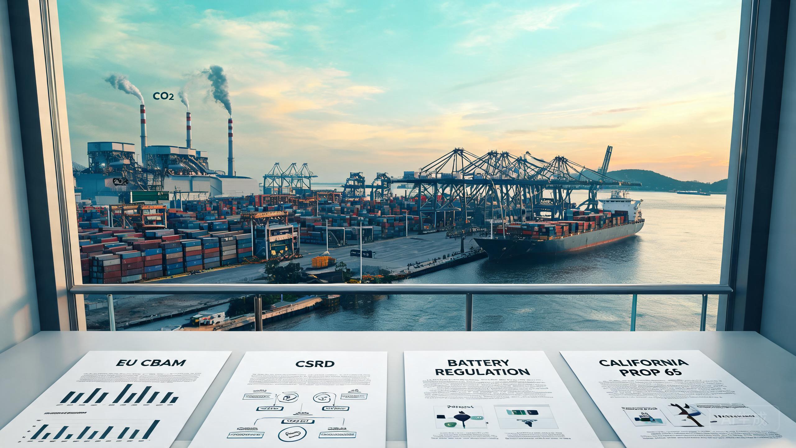 Eco Regulations China Sourcing: CSRD, CBAM, EU Battery, Prop 65