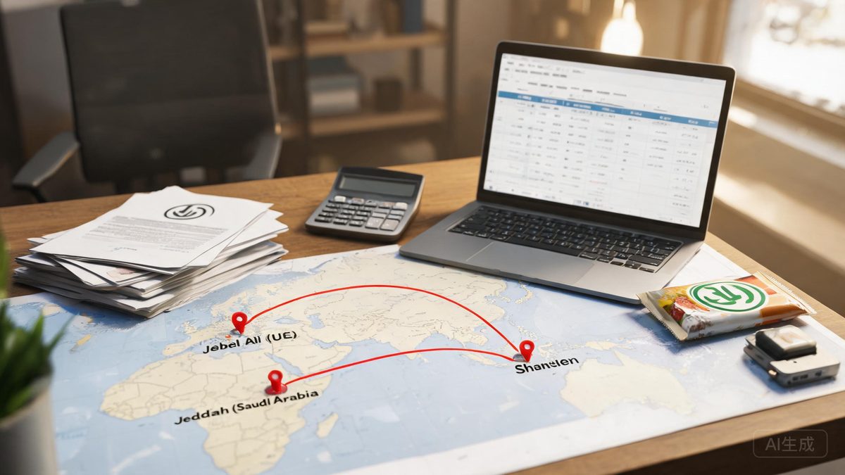 China sourcing scene related to Sourcing Agent Middle East: a professional photo showing real products, people and logistics relevant to this sourcing topic, no text overlay