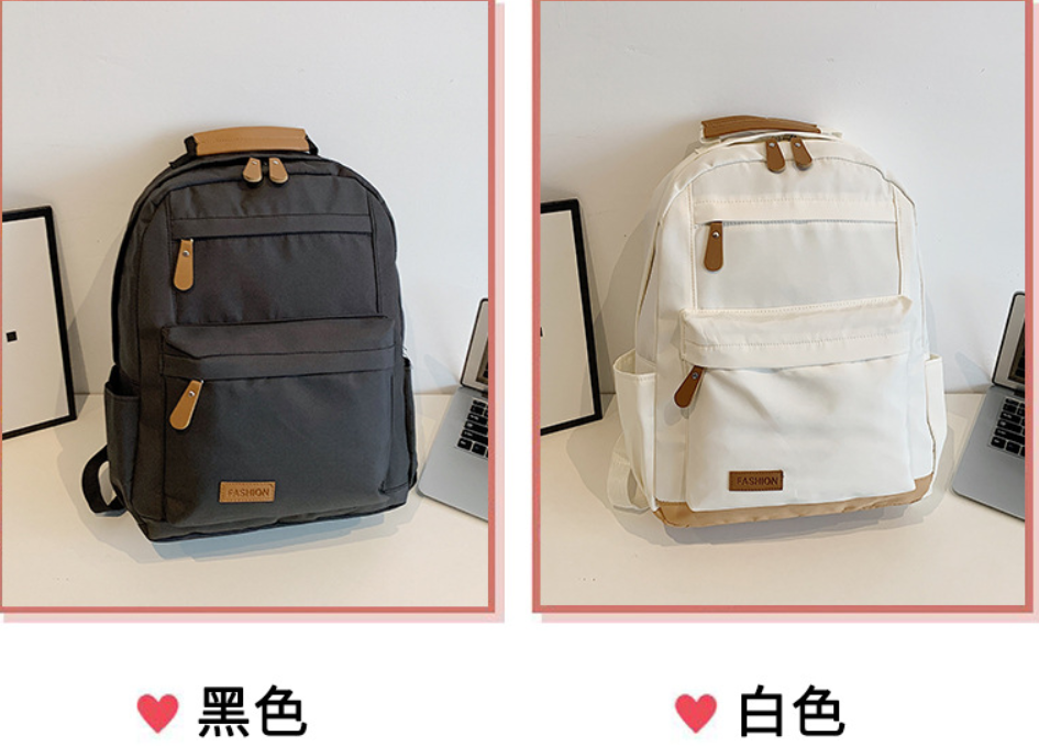 White Laptop Backpack Waterproof (YCS-BAC-003)