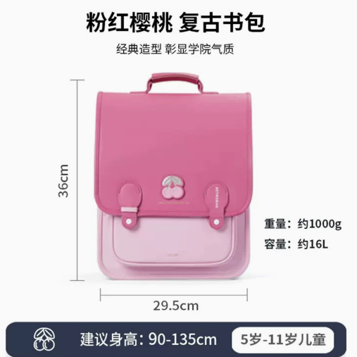 Pink School Backpack Students