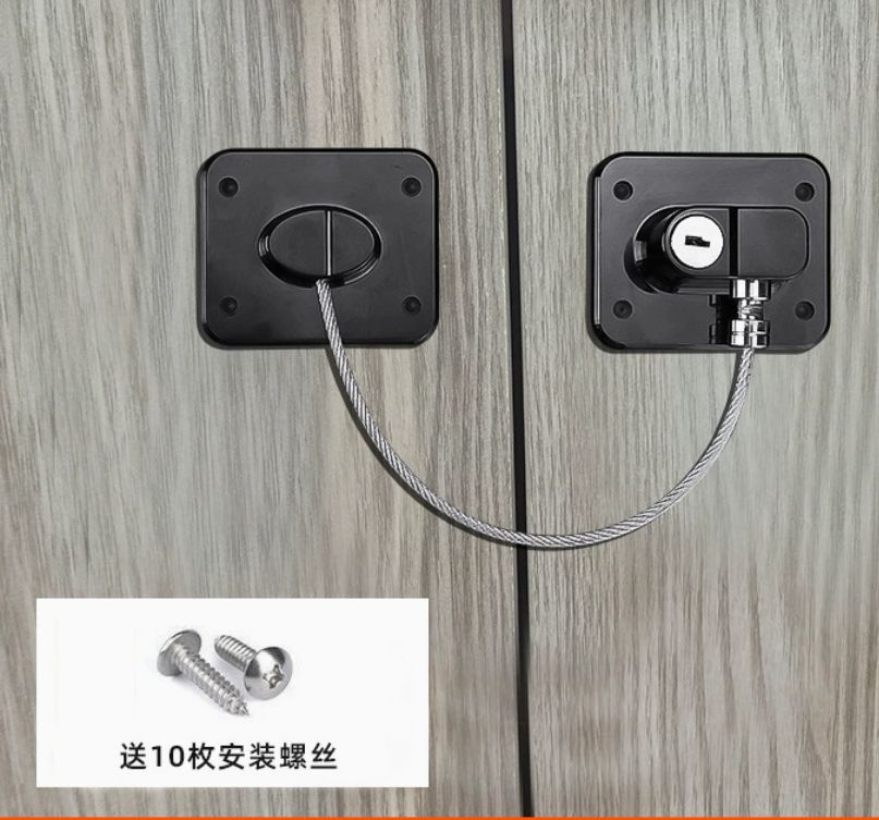 Black Refrigerator Lock Child #020
