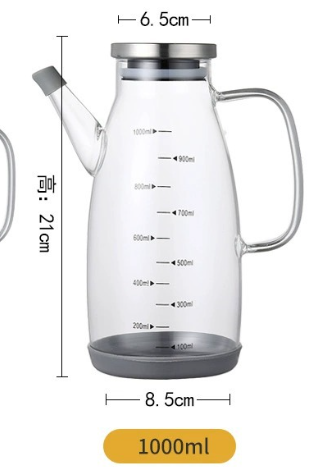 Glass Oil Bottle Dispenser 1000Ml (YCS-KUT-008)