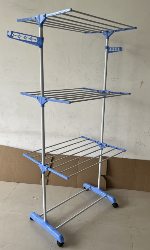 Blue Folding Drying Rack Indoor