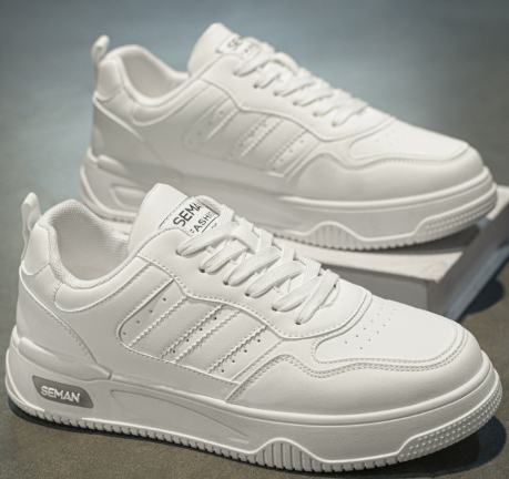 White Black Casual Board Shoes