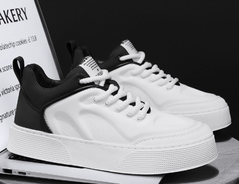 Black Low-Top Canvas Shoes Casual