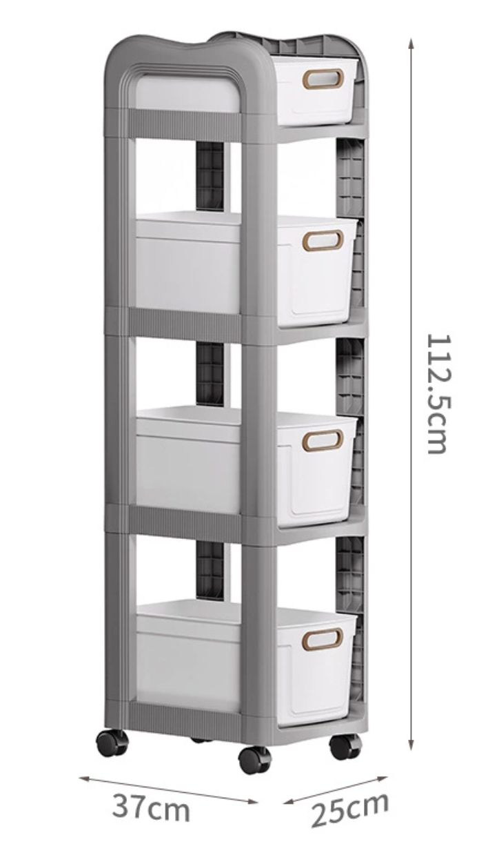 Gray Storage Rack Shelf Metal Wall (YCS-STO-030)