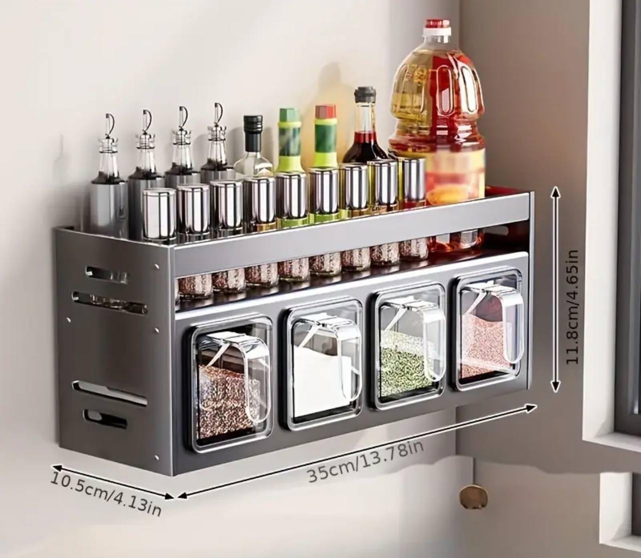 Storage Rack Shelf Metal Wall Mount 3-Tier