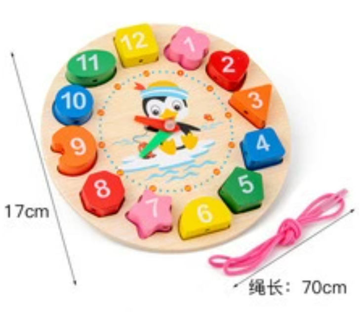 Penguin Clock Toy Educational Kids