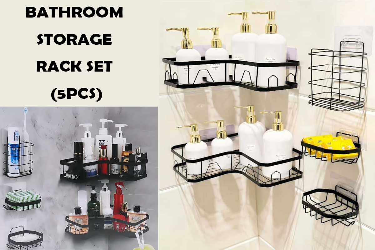No Drilling Corner Caddy Shelves